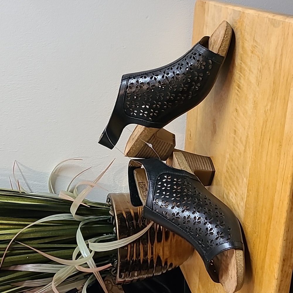 Josef Siebel Cork and leather sandals
